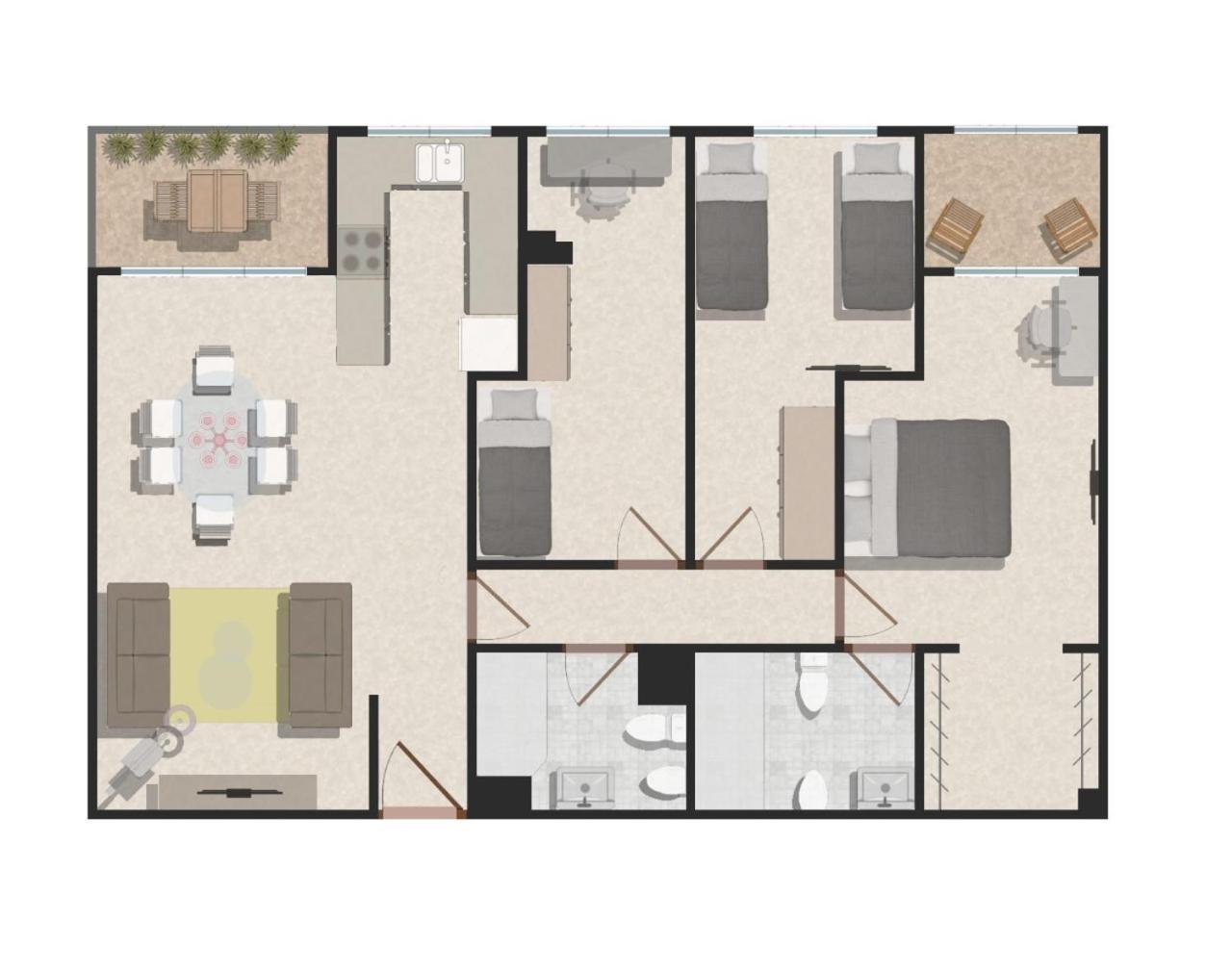 Ferienwohnung Jardines Del Turia - Espacioso Apartamento Valencia Exterior foto
